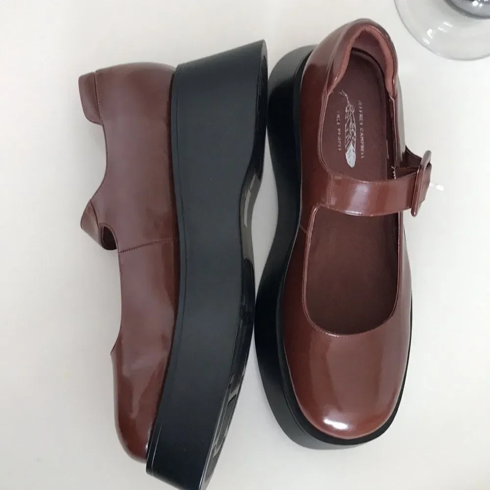 Jeffrey Campbell Ichika Mary Jane Platform Size 10 - Picture 10 of 14